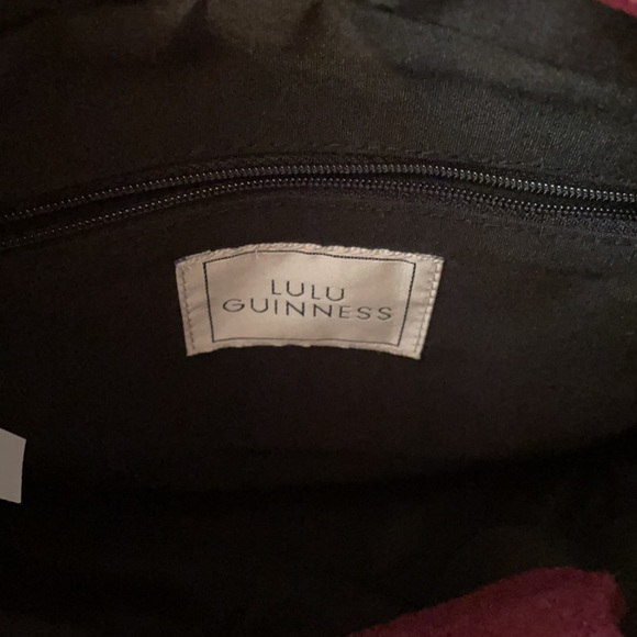 NWOT Super-Cute Lulu Guinness designer wool/felt, way cool shoulder bag/tote. - Picture 8 of 11